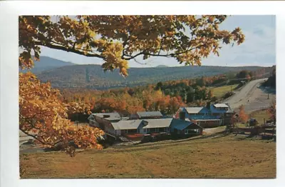 Vintage Vermont Postcard Bromley Mountain Base Buildings Manchester Foliage • $1.99