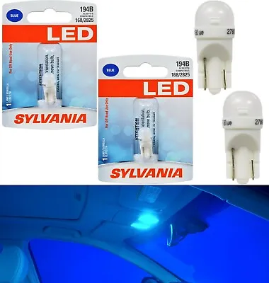 Sylvania Premium LED Light 194 Blue Two Bulbs Interior Map Replace Upgrade Lamp • $16.50