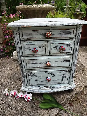 £85 • Buy Lovely Vintage Wood Wooden Small Set Of Collectors Drawers Chest Of Drawers  