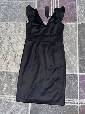 Womens Dress  Size M-UK12  Black Occasion Christmas Slip Nouveau Rrp £99 • £5
