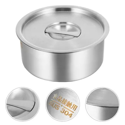 Stainless Steel Containers With Lids Mixing Bowls With Lids Set Stainless Steel • £13.37