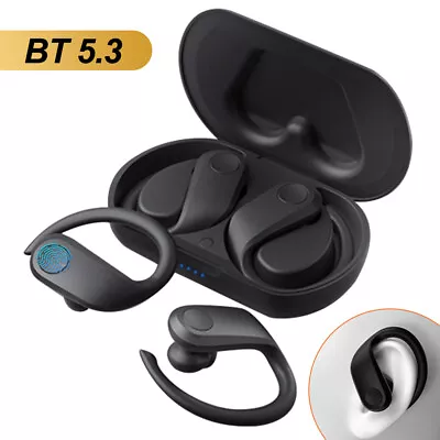 Wireless Bluetooth 5.3 Earphones Headphones Sport Gym Earbuds With Mic Earhooks • $21.84