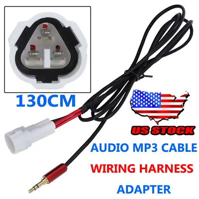 Upgraded Audio MP3 Cable Wiring Harness Adapter For Kawasaki Vulcan 1700 2009-20 • $17.99