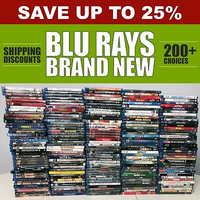 BRAND NEW BLU RAYS / 100+ Choices / Combined Shipping ** SAVE UP TO 25% **  • $12
