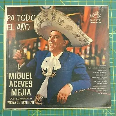 MIGUEL ACEVES MEJIA Vol. X ~ PA' TODO EL ANO  VINYL RECORD LP  MARIACHI / MEXICO • $11.69