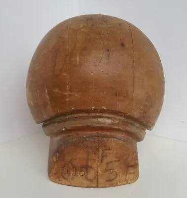 Antique Collectable Vintage Rear Millinery Wooden Hat Block Free Shipping • $127