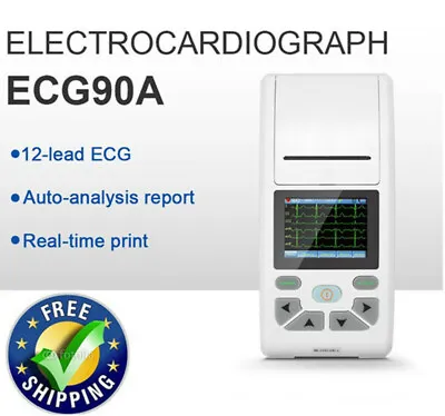 LCD Touch Screen Multi-language Display 3/6/12-Channel ECG/EKG Machine CE CONTEC • $249