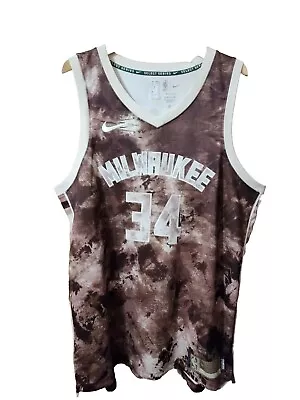 Nike Bucks Giannis Select Series Swingman Jersey FD4095-280 Size 56 2XL • $71.99