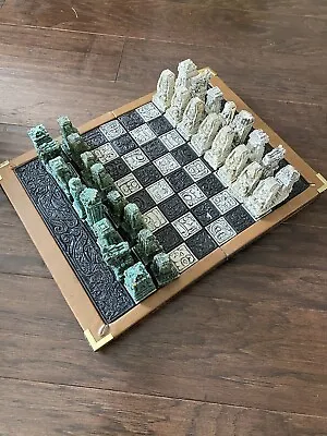 Vintage Chess Set From Mexico (Conquistador Aztec Mayan) • $200