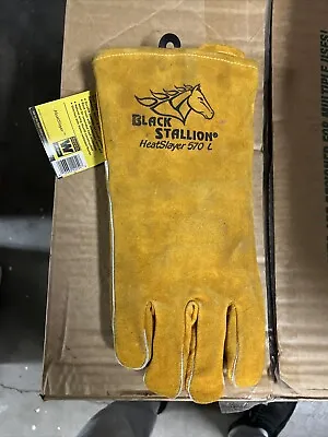 $22 • Buy Black Stallion Welding Gloves Large HeatSlayer570 L New