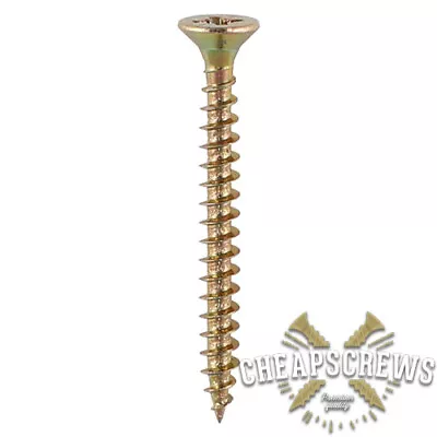 £65.95 • Buy High Quality Multi Purpose Wood Pvc Screw Countersunk Chipboard Yellow All Size