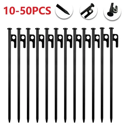 £15.99 • Buy 10-50PCS Heavy Duty Gazebo Tent Pegs Commercial Metal Steel Marquee Stakes Nails