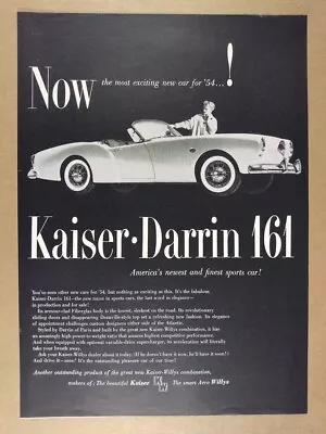 1954 Kaiser-Darrin 161 Vintage Print Ad • $14