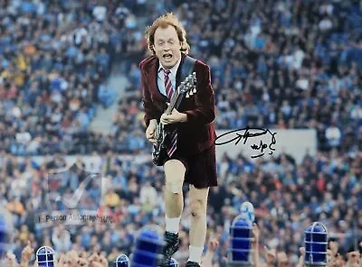 Angus Young AC/DC Signed 16x12 Photo OnlineCOA AFTAL • £396