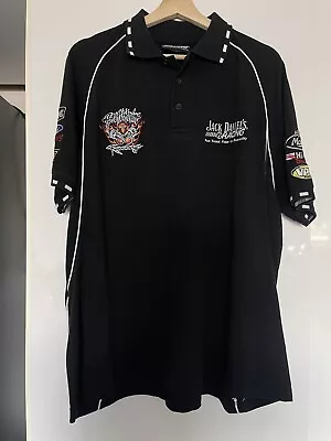 Jack Daniels Racing V8 Supercars 2006 Vintage Black Polo Size XL - VGC • $25