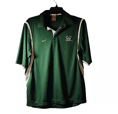 Marshall Thundering Herd Nike Team Polo Men's Green/White. Size  Medium • $15