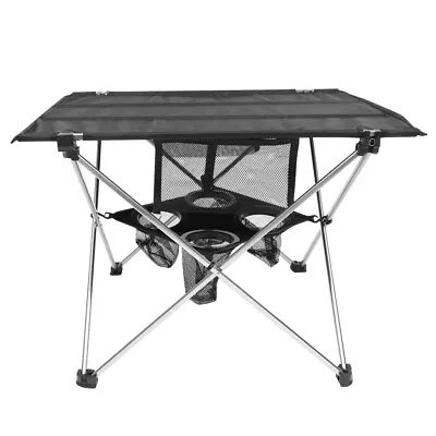 £13.99 • Buy Portable Folding Camping Table Oxford Cloth Outdoor Picnic Table With Cup Holder