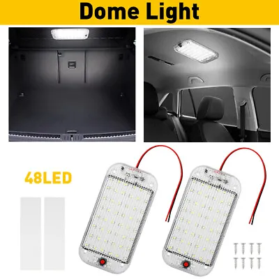 2X LED Light Interior Car Dome Roof Reading Ceiling Lamp Motorhome Camper White • $11.99