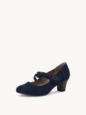 Jana Women's 8-8-24464-20/42 805 Softline Heel Pumps Shoes Navy Blue • £37