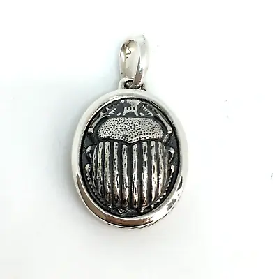 $125 • Buy David Yurman Sterling Silver 925 Petrvs Scarab Beetle Amulet Pendant