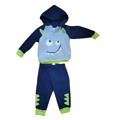 Zak & Zoey Monster 2 Pc Sweat Suit  Hoodie & Sweat Pants Outfit Toddler  6 / 9 M • $12