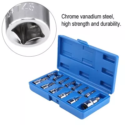 13pcs Torx Star Bit Socket Set Tamper Proof T8-T70 3/8'' 1/2'' 1/4  Drive Case. • $23.28