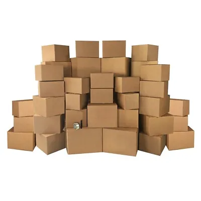 UBMOVE 4 Room Economy Kit- 46 Moving Boxes & Packing Supplies  • $163.71