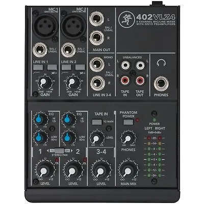 Mackie 402 VLZ4 4-Channel Studio / Live Analog Mixer Mixing Desk • £124.25