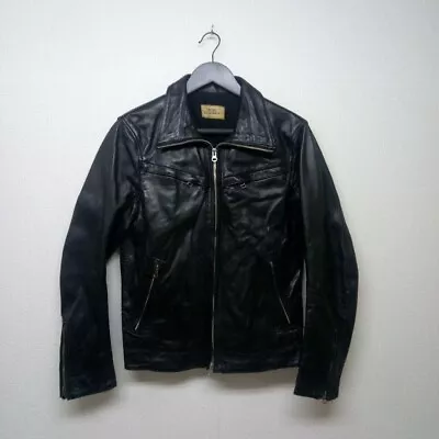 Mr . Blues Horsehide Leather Riders Jacket Blouson Men Size M Black From Japan • $401.80