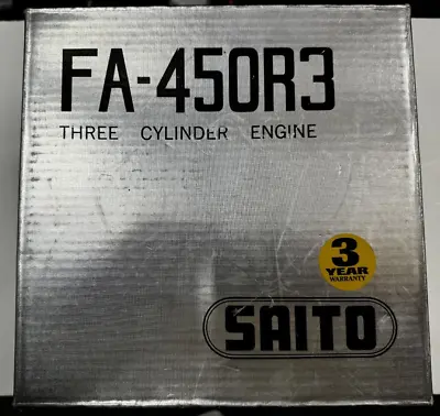 Brand New Saito 450 FA-450R3 Radial Nitro Four Stroke RC Model Airplane Engine • $1399.95