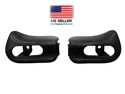 2 Black Textured Sun Visor Trim Caps For Mercedes R129 SL500 SL600 1994-2001 • $46.95