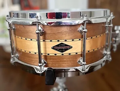 Craviotto 6.5 X 14 Stacked Solid  Walnut/Maple/Walnut Snare Drum - Signed • $1700