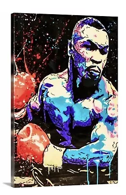 Mike Tyson Canvas 24x36 Print Picture Wall Fine Art More Sizes Avail Boxing Gym • $69.99