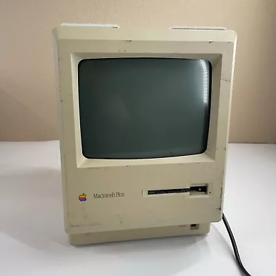 VTG Apple Macintosh Plus 1MB Model M0001A - Untested Powers On Screen Working • $89.99