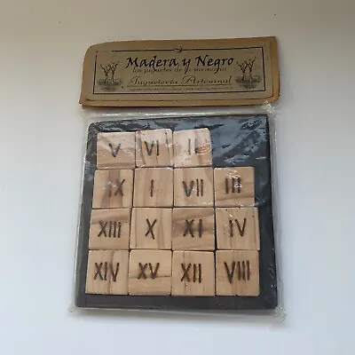 Madera Y Negro Memory Rustic Tile Game In Packaging Free Fast Shipping • $7.99