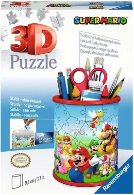 NEW Ravensburger 11255 Super Mario Brothers Pencil Pot 54Pc 3D Puzzle USA SELLER • $19.95