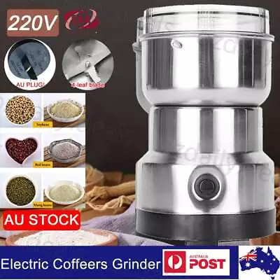 Electric Coffee Grinder Grinding Milling Machine Bean Nut Spice Matte Blender Oz • $15.95