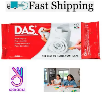 DAS Air-Hardening Acid-Free Non-Toxic Modeling Clay 1.1 Lb White. • $9.95