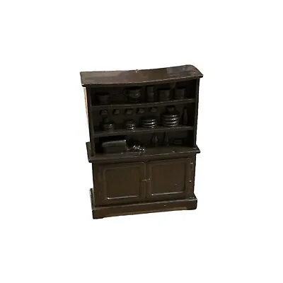 Vintage Marx Bar Ranch Western Town Playset Furniture Buffet Hutch Dark Brown #2 • $17.28