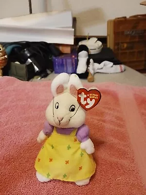 TY Max And Ruby RUBY THE GIRL BUNNY 7  Plush Toy 2013 • $4.99