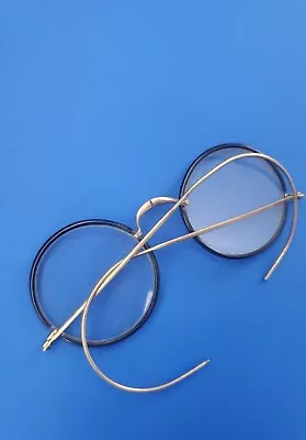 Antique Eyeglass Wire Rim Marked 12k Gold • $43