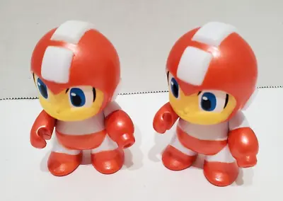 KIDROBOT MEGAMAN CAPCOM 3” VINYL /PLASTIC FIGURE TOY Set Of 2 • $11