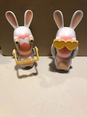 Rabbids Invasion Burger King (2) Toys 2018 Glasses • $4.75