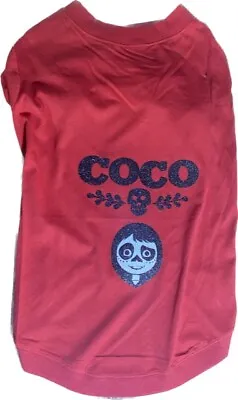 $15 • Buy Coco Disney Glitter Large Red Zack And Zoey Dog T-Shirt