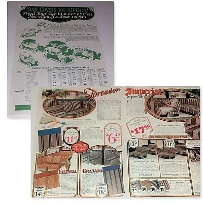 $7.50 • Buy Vintage 1920s Auto Ephemera Ford Chevrolet & Others Seat Covers Pamphlet MN