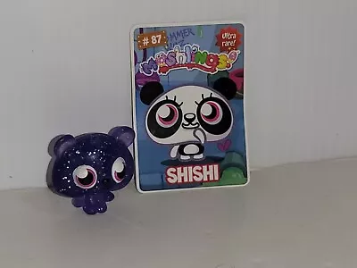 Moshi Monsters Shishi Purple Sparkly W/card Rare Moshlings Figure • $4.93