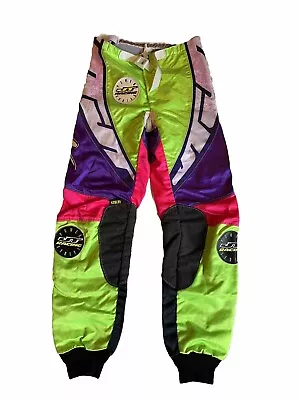 Rare VTG 80s 90s JT RACING USA Motocross Dirt Bike PANTS Neon Men’s Youth 30 • $149.99