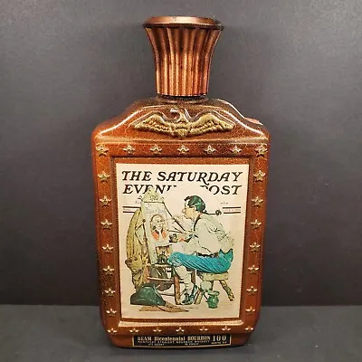 1976 Jim Beam The Saturday Evening Post Bicentennial Whiskey Decanter EMPTY • $9.98
