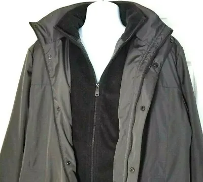 $45.94 • Buy Kenneth Cole Mens Jacket Coat Size XL Hoodie Zipper Vest Headphone Pocket EUC 