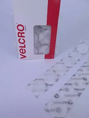 WHITE Velcro Handy Dots 12 X 22mm Hook & Loop Dots V24506 • $9.49